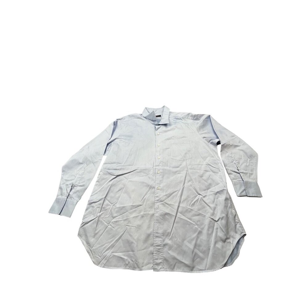 Roberto Stovelli Mens XL Light Blue Long Sleeve Button-Down Dress Shirt
